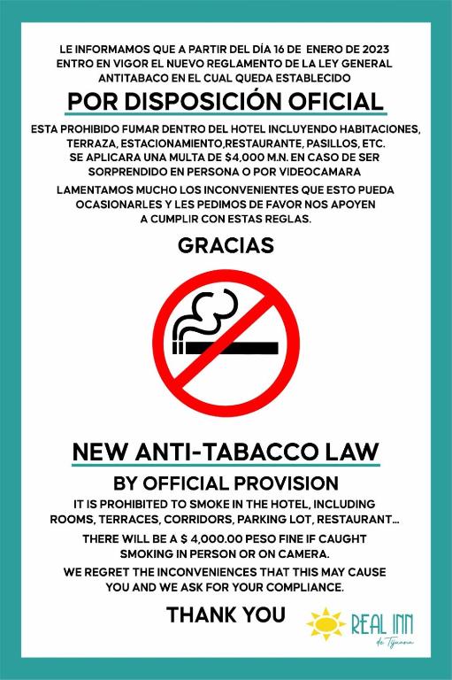 Certifikát, hodnocení, plakát nebo jiný dokument vystavený v ubytování R INN de TIJUANA