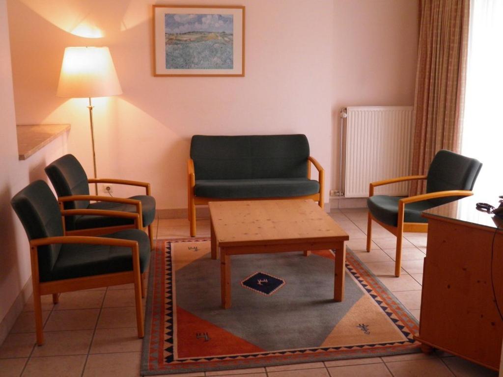 Posezení v ubytování Domein Westhoek Apartment