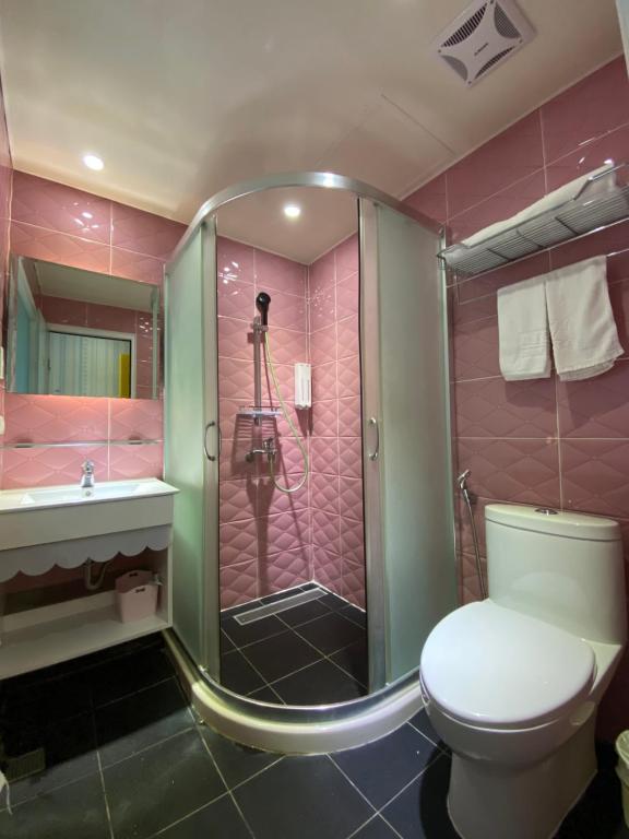 Koupelna v ubytování 191 Hotel