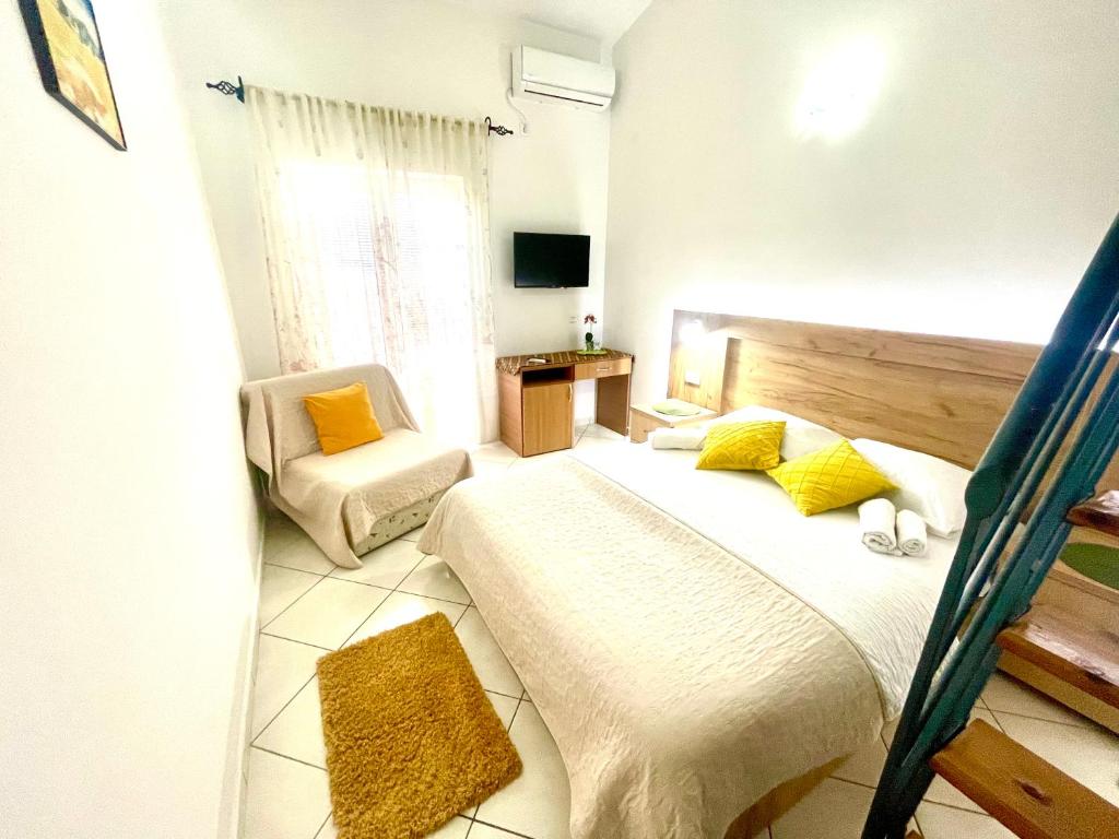 Postel nebo postele na pokoji v ubytování Guest House-MD