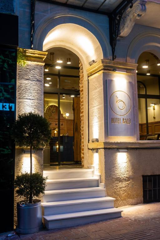 a building with a sign on the front of it at Hotel Balo in Istanbul