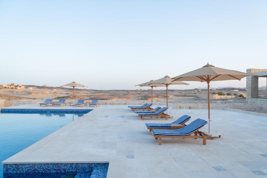 Bazén v ubytování Wadi Sabarah Lodge nebo v jeho okolí