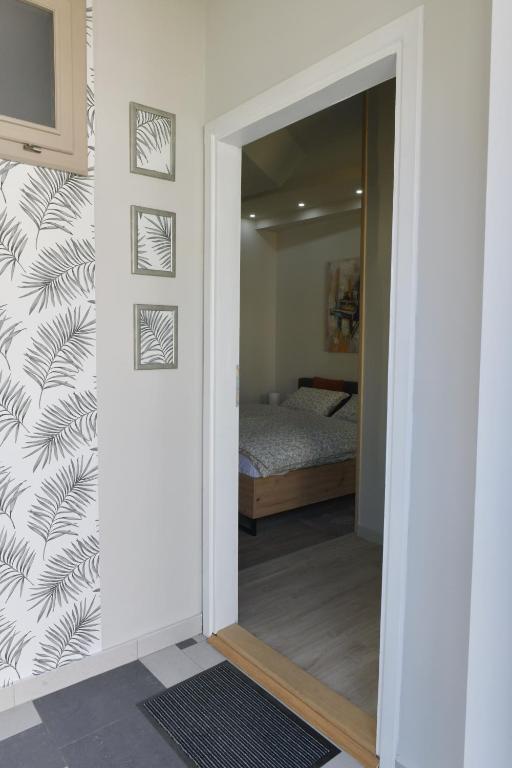 En eller flere senger på et rom på Apartman Time out 1