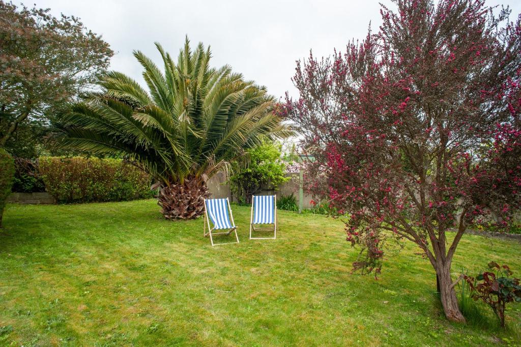 Vonkajšia záhrada v ubytovaní Le Gîte de Beauport - Proche des plages