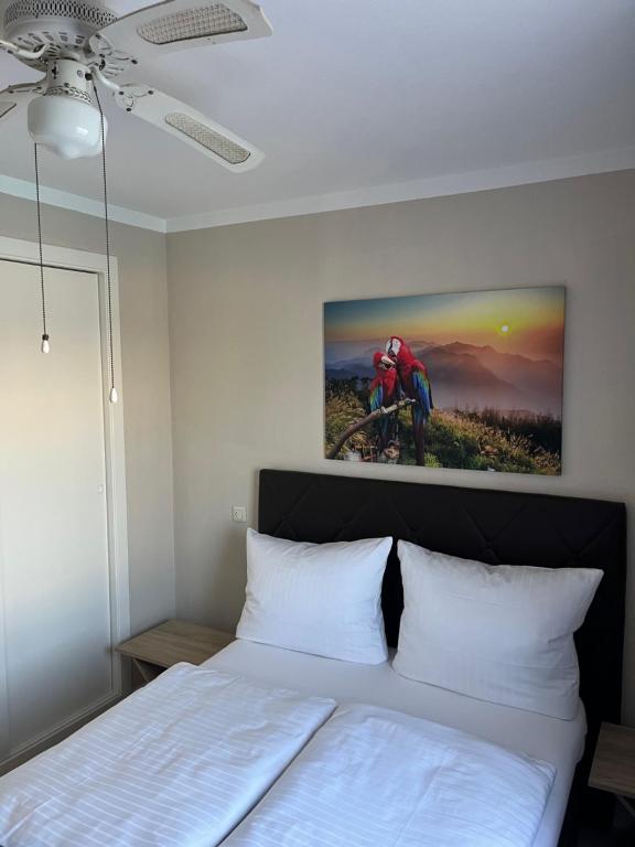 Postel nebo postele na pokoji v ubytování Appartement Villa-CELINE