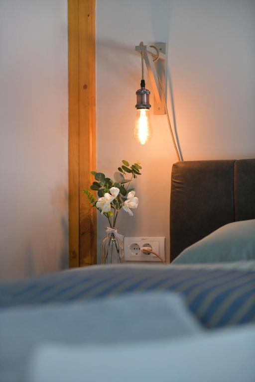 Postel nebo postele na pokoji v ubytování Apartman Time out 2