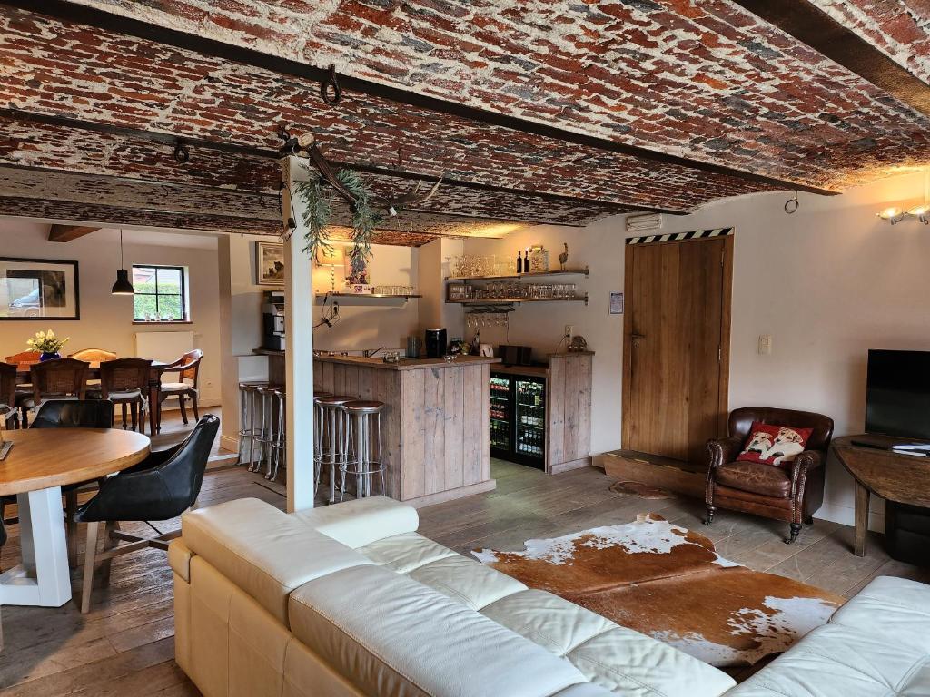 Kuchyň nebo kuchyňský kout v ubytování B&B Crijbohoeve