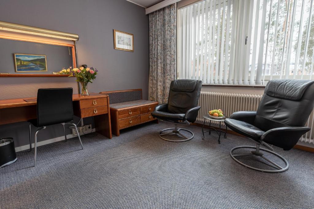 Posezení v ubytování Hotell Villa Sparta