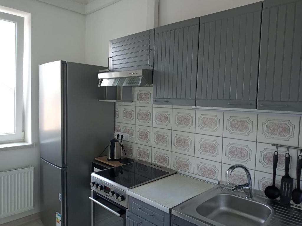 A kitchen or kitchenette at Apartments Villa OLGA