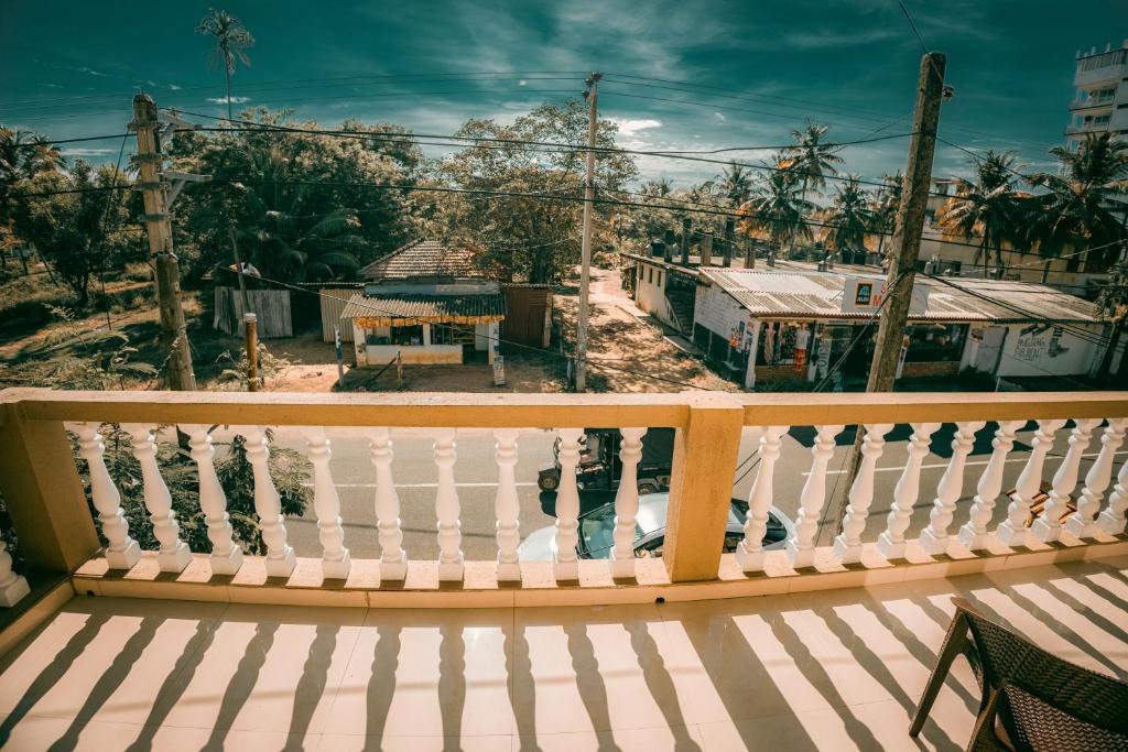 Balkón nebo terasa v ubytování Lankahuts Villa
