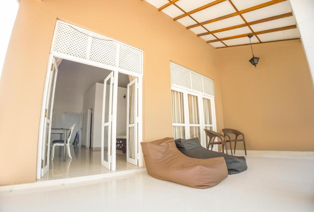 Posezení v ubytování Lankahuts Villa