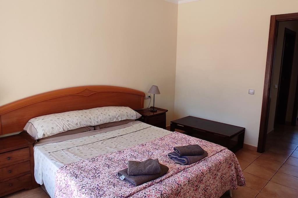 Postel nebo postele na pokoji v ubytování Villa Paraiso, El Sultán, Corralejo, Fuerteventura