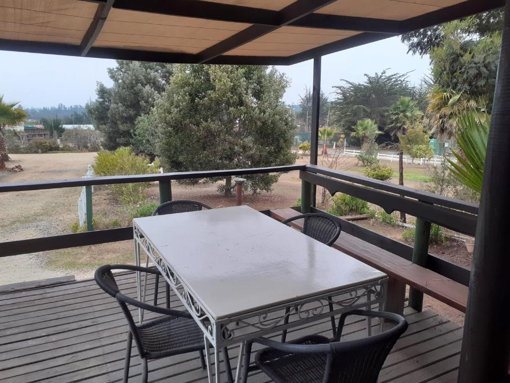 Balkón nebo terasa v ubytování El Algarrobo