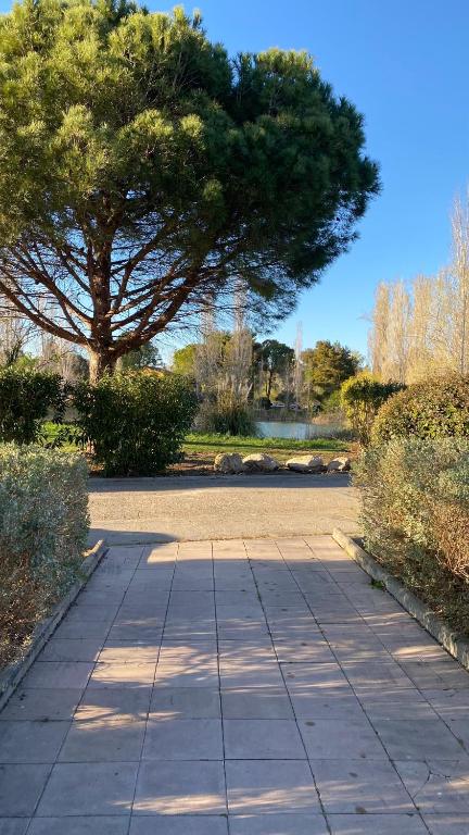 Vonkajšia záhrada v ubytovaní Joli studio Camargue Petit Rhône Arles