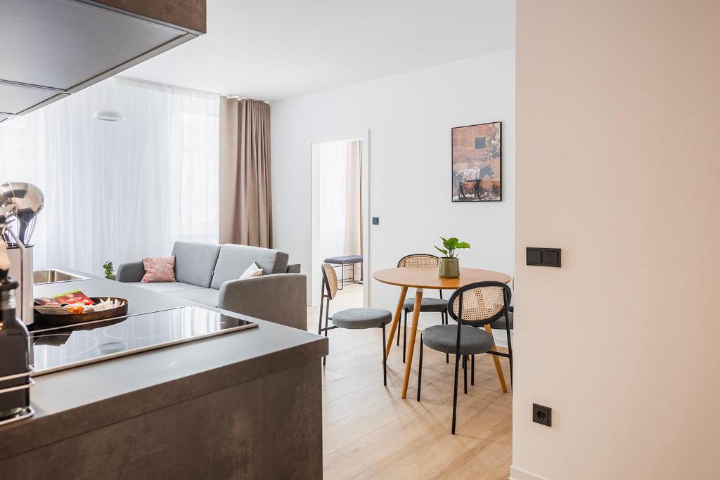 Posezení v ubytování limehome Villach Hauptplatz
