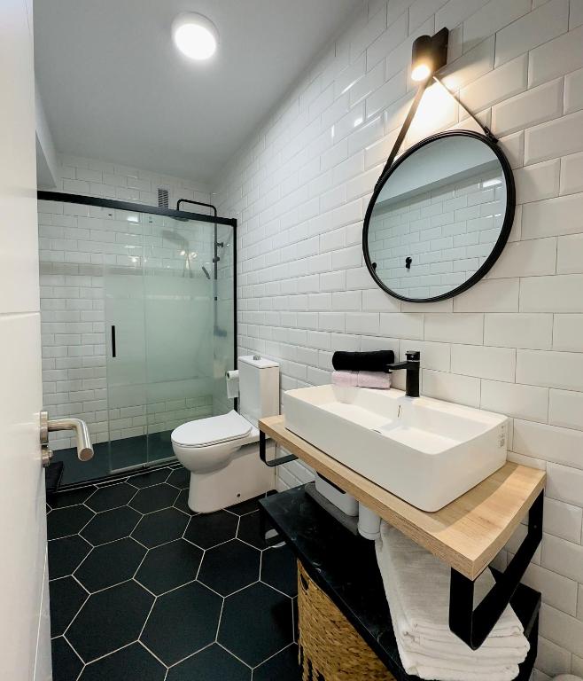 Kúpeľňa v ubytovaní Bonito Apartamento Mar Azul
