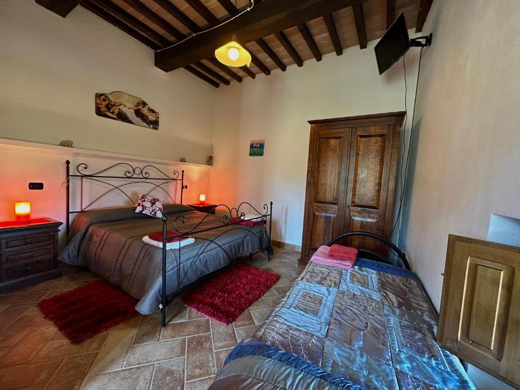 Postel nebo postele na pokoji v ubytování B&B Madonna Del Latte