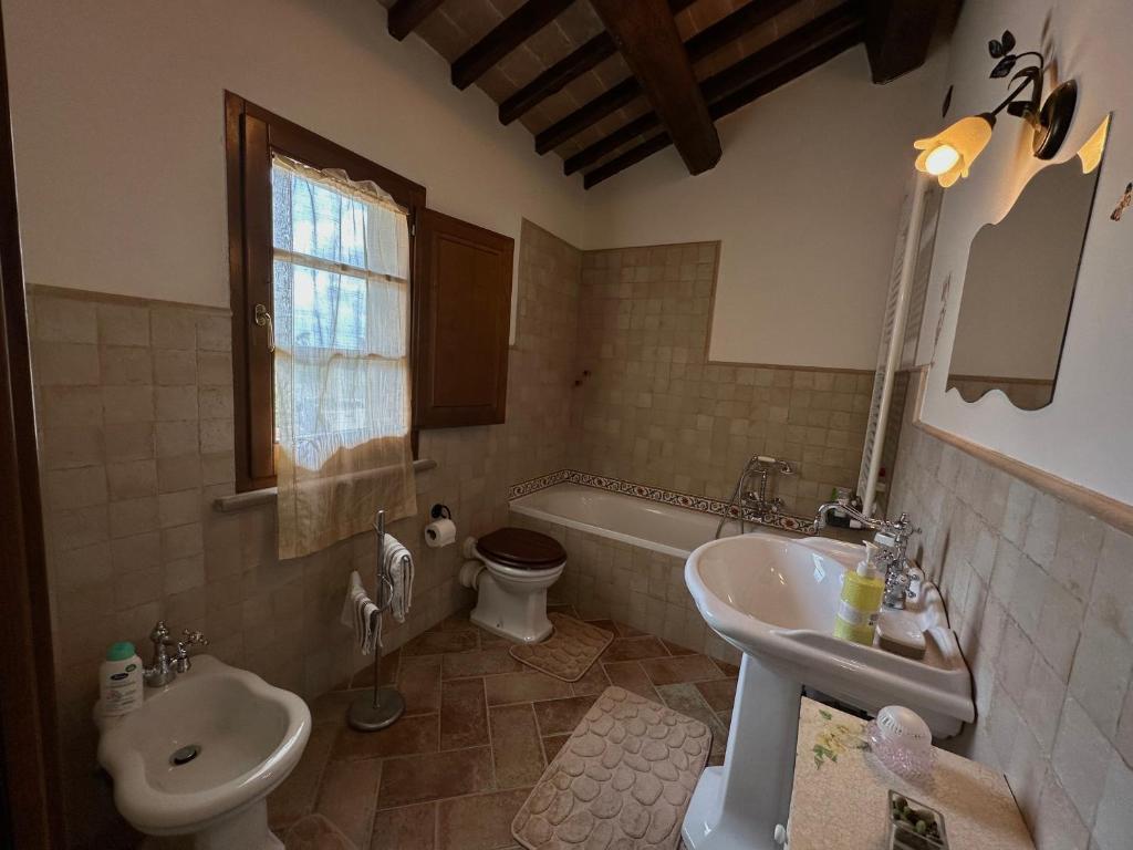 Koupelna v ubytování B&B Madonna Del Latte