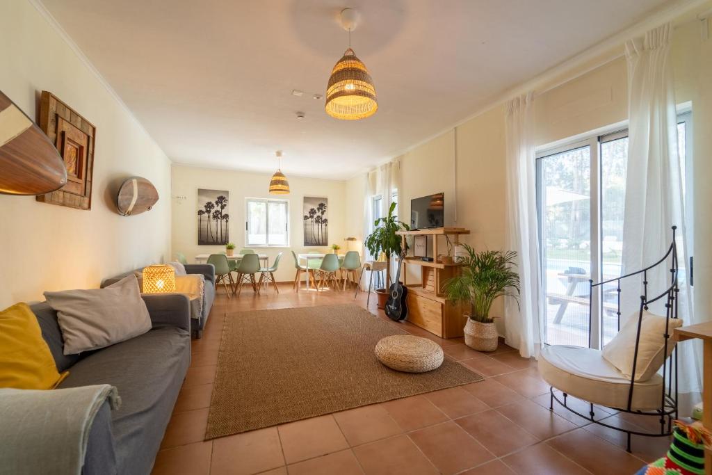 Posezení v ubytování Aljezur Villas
