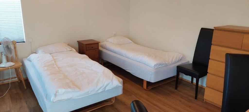 Postel nebo postele na pokoji v ubytování Gaukshof