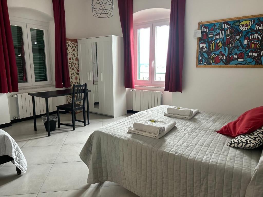 Postel nebo postele na pokoji v ubytování Casa dei nonni