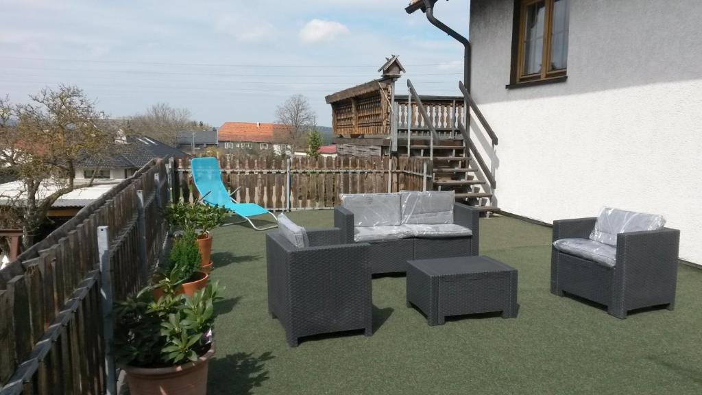 Balkón nebo terasa v ubytování Gästehaus Zur Sorge