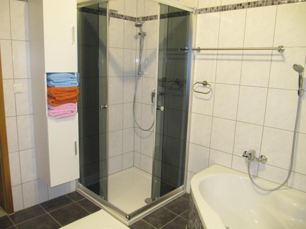 Koupelna v ubytování Ferienwohnung Weigert