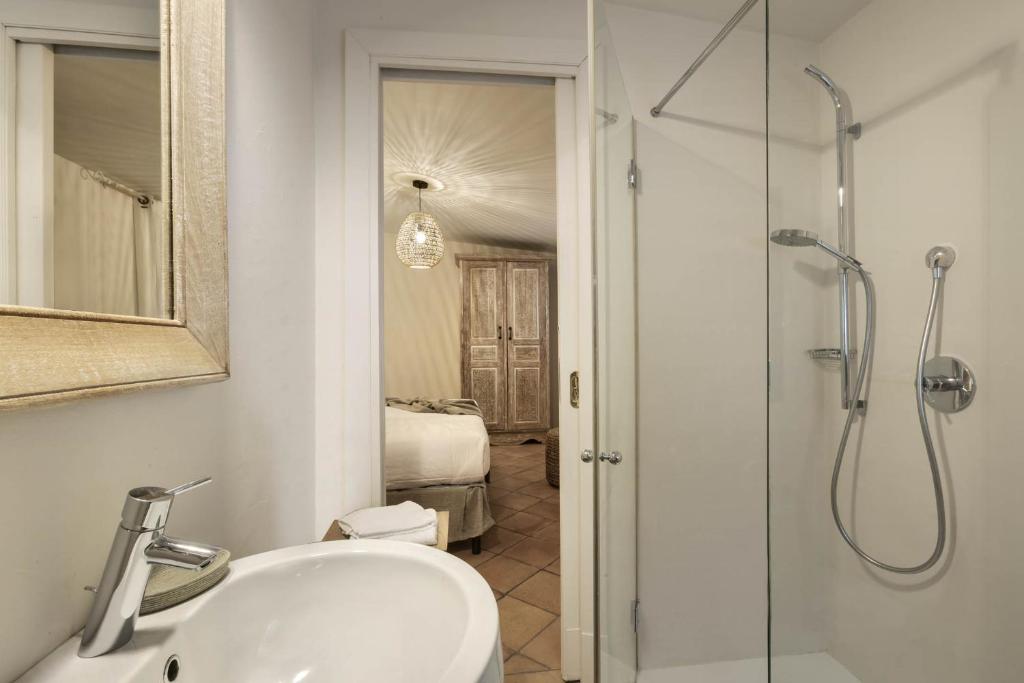 Koupelna v ubytování Boutique Hotel Solaz