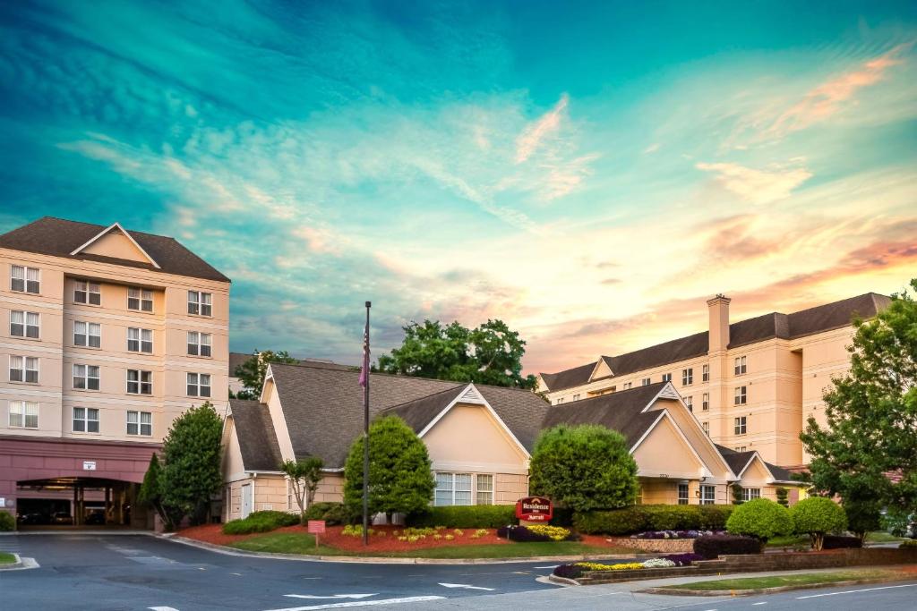 a rendering of the exterior of a hotel at Residence Inn Atlanta Buckhead/Lenox Park in Atlanta