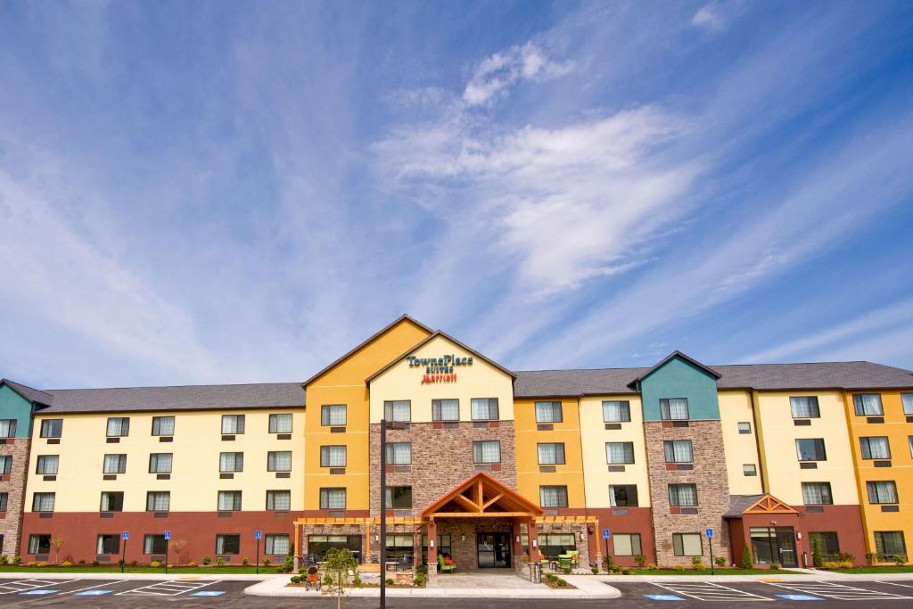 a rendering of a hotel with a building at TownePlace Suites by Marriott Scranton Wilkes-Barre in Moosic