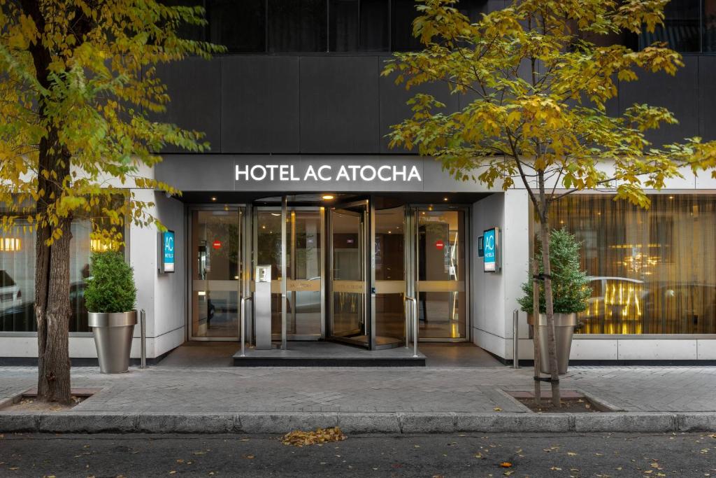 a hotel akoda building with its doors open at AC Hotel Atocha by Marriott in Madrid