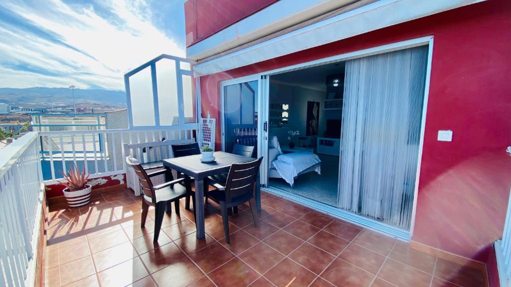 Balkón nebo terasa v ubytování Salinetas Terraza Playa