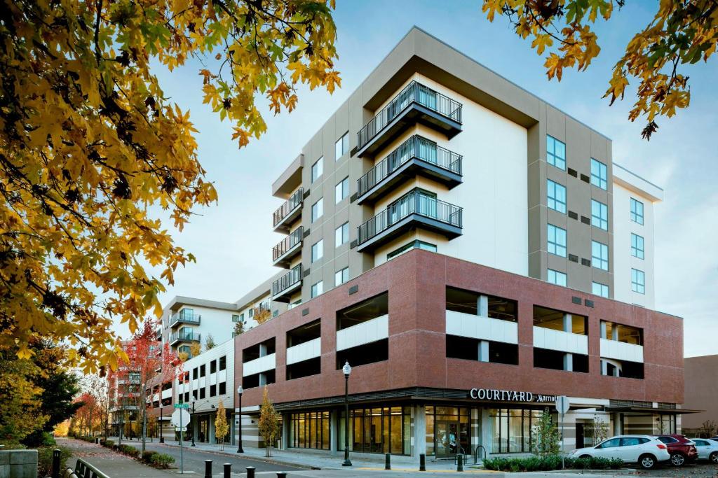 a rendering of a building at Courtyard by Marriott Corvallis in Corvallis