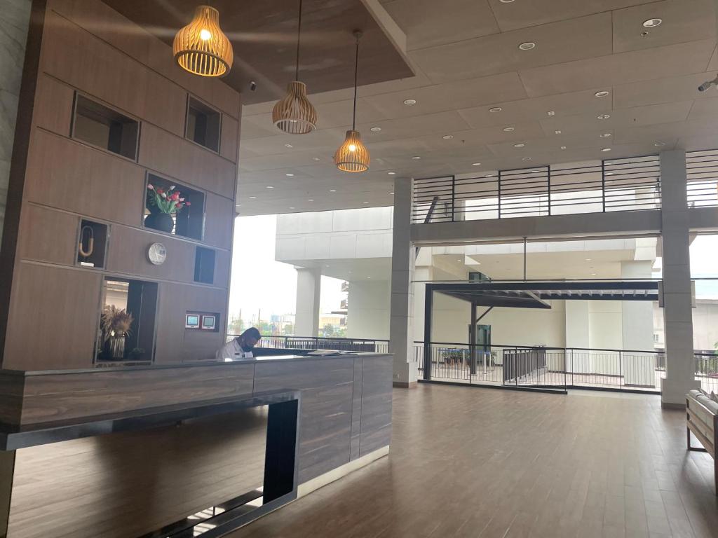 Lobbyn eller receptionsområdet på Wjbca Staycation