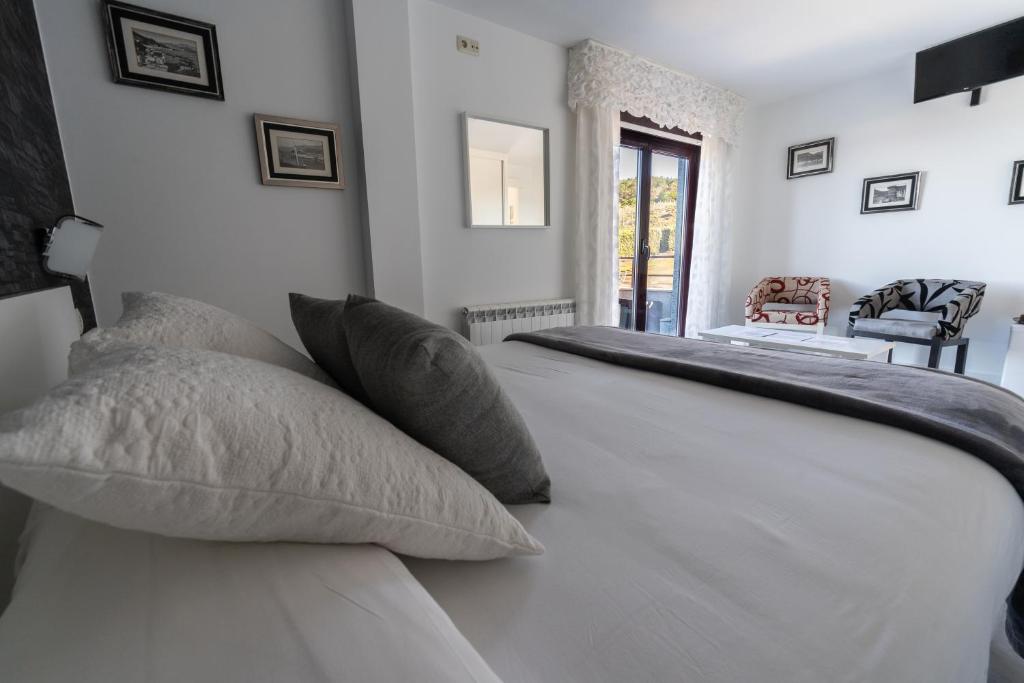 Cama o camas de una habitación en Casa da Vasca