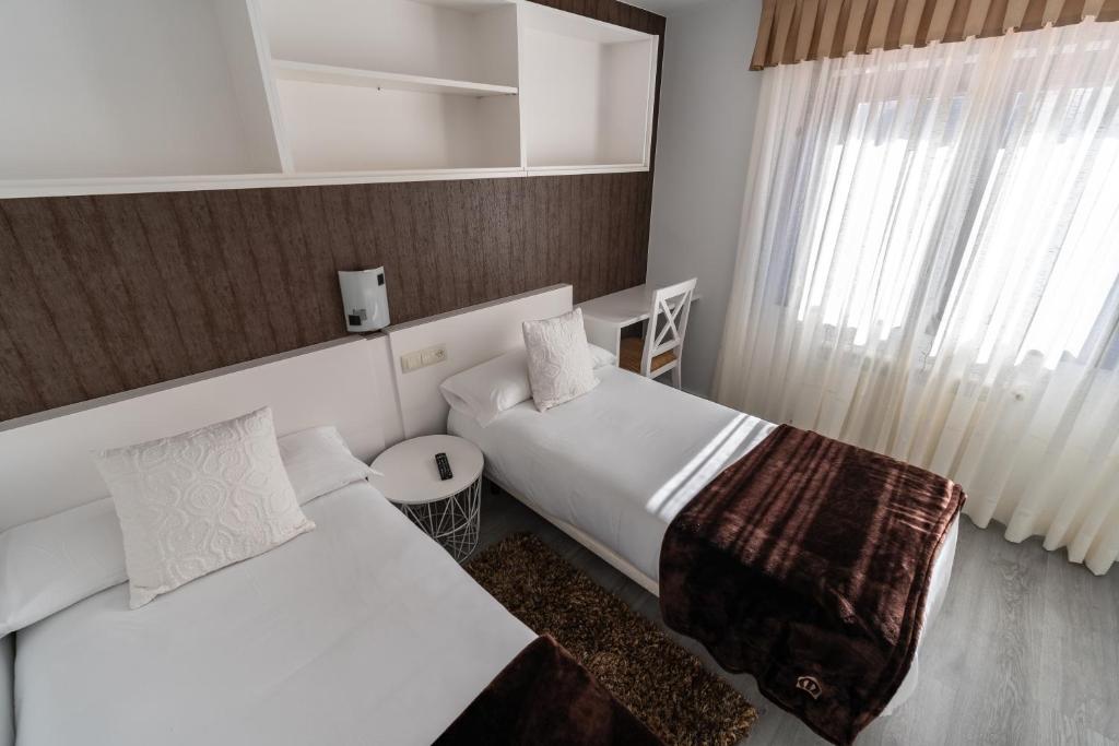 Cama o camas de una habitación en Casa da Vasca