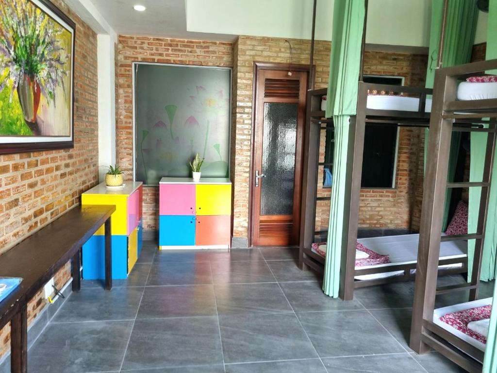 Postel nebo postele na pokoji v ubytování Calm House 2 HOSTEL