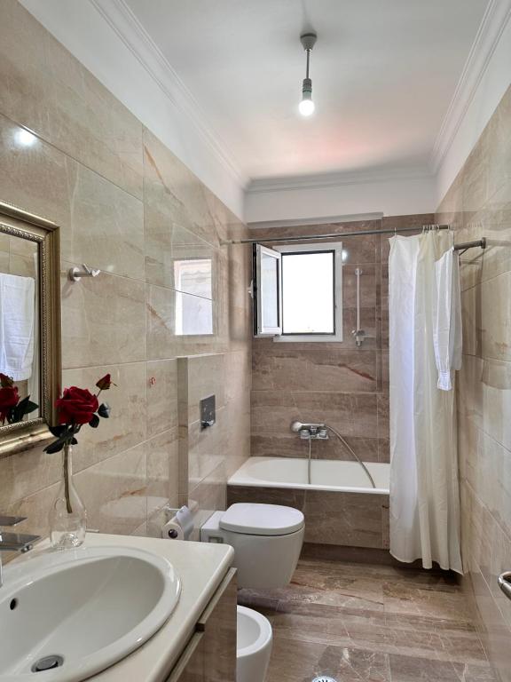Koupelna v ubytování Hotel Bella Vista