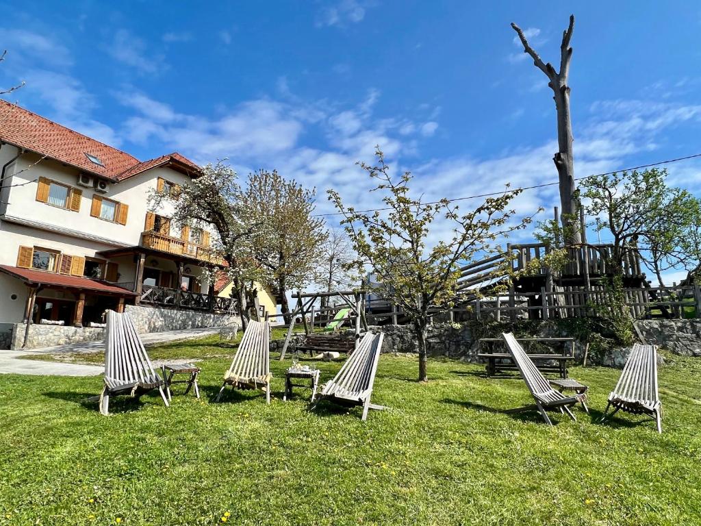 Zahrada ubytování Guest house Domačija Krnc