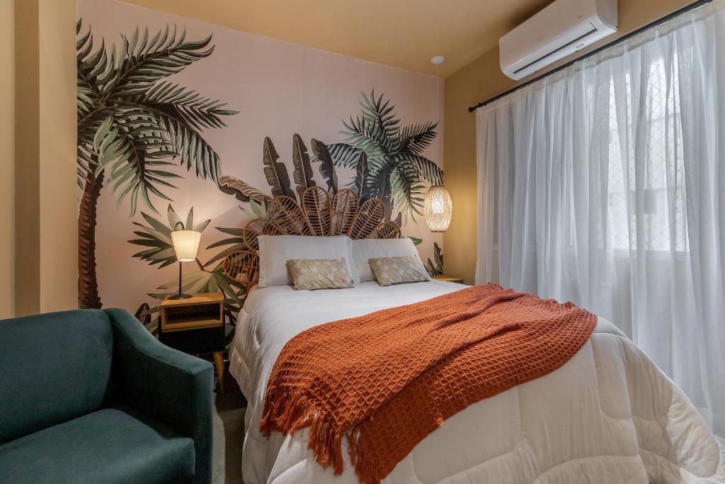 Tempat tidur dalam kamar di Duplex Oscar Freire