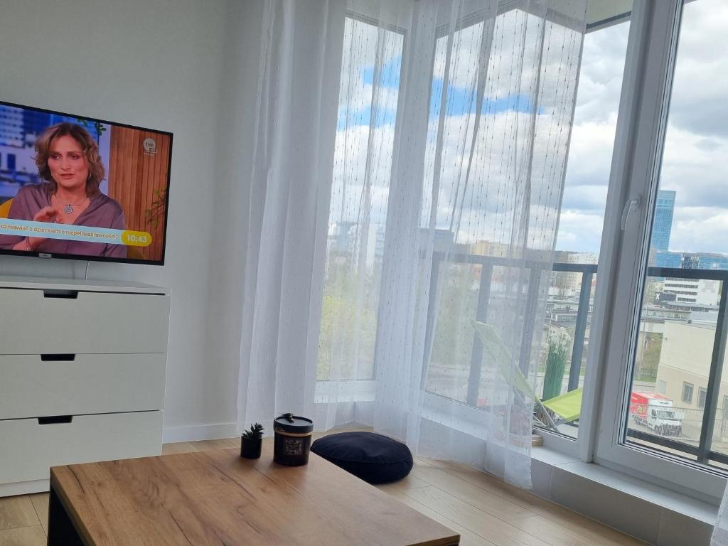 Televízia a/alebo spoločenská miestnosť v ubytovaní MezzoApart