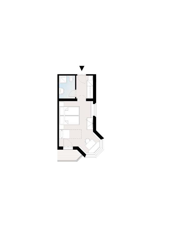 Půdorys ubytování Hotel Garni Apart TINA