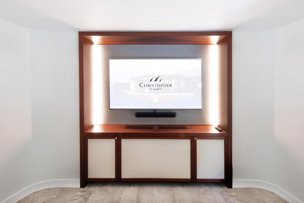 TV a/nebo společenská místnost v ubytování Hotel Christopher Saint Barth