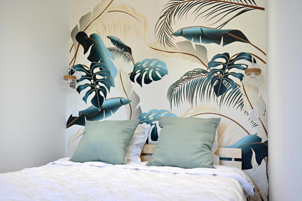 Postel nebo postele na pokoji v ubytování Appartement Design