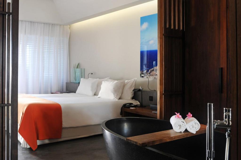 Postel nebo postele na pokoji v ubytování Hotel Christopher Saint Barth