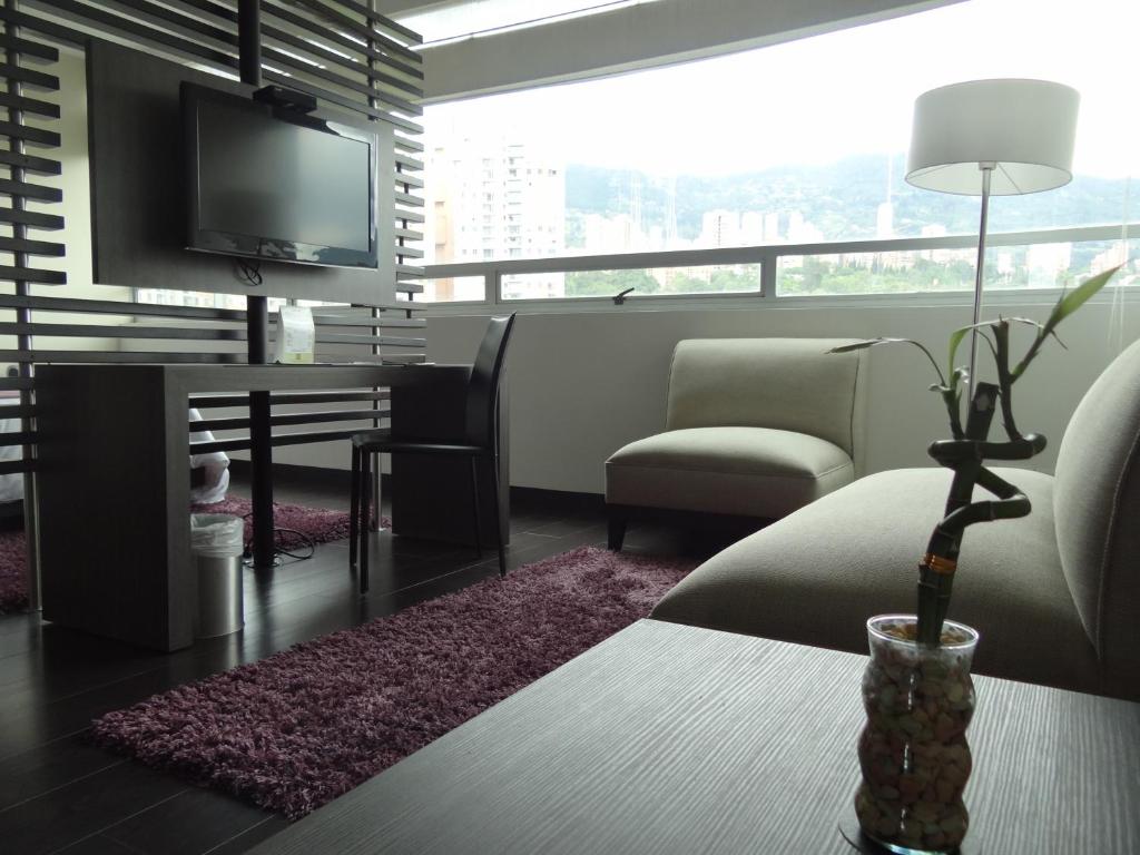 Posezení v ubytování Hotel bh El Poblado