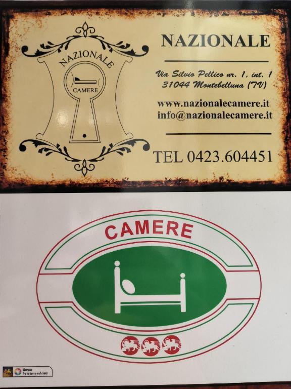 Certifikát, hodnocení, plakát nebo jiný dokument vystavený v ubytování NAZIONALE Camere