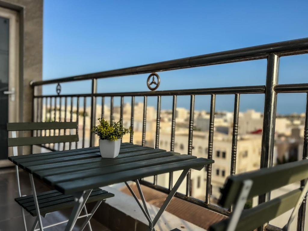 Balkón nebo terasa v ubytování Daar AL Maqam Suites Apartments Salalah