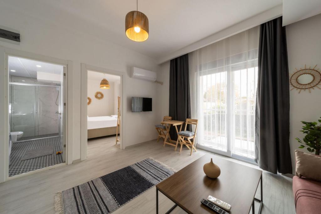 Posezení v ubytování Comfortable Modern Flat with Balcony in Muratpasa