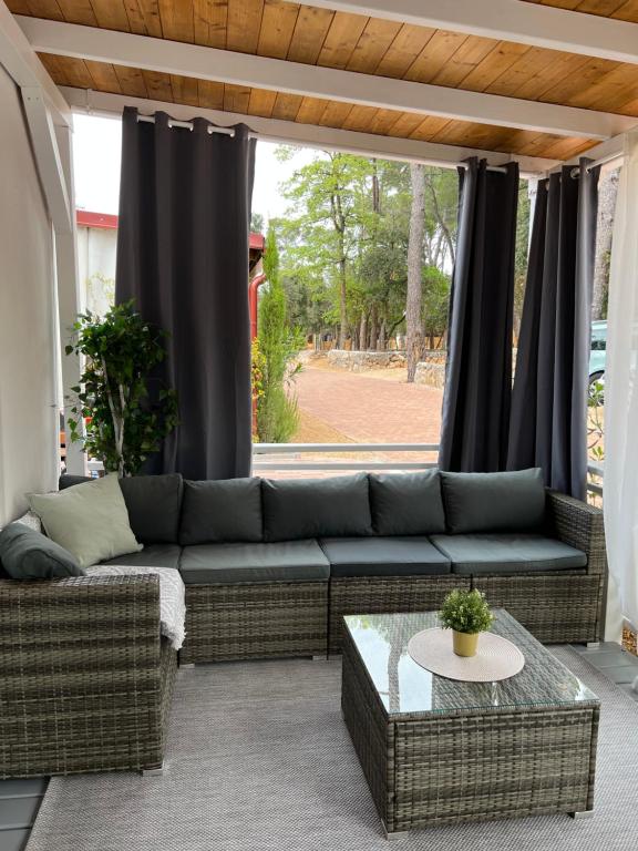 Posezení v ubytování Mobile Homes MaLu